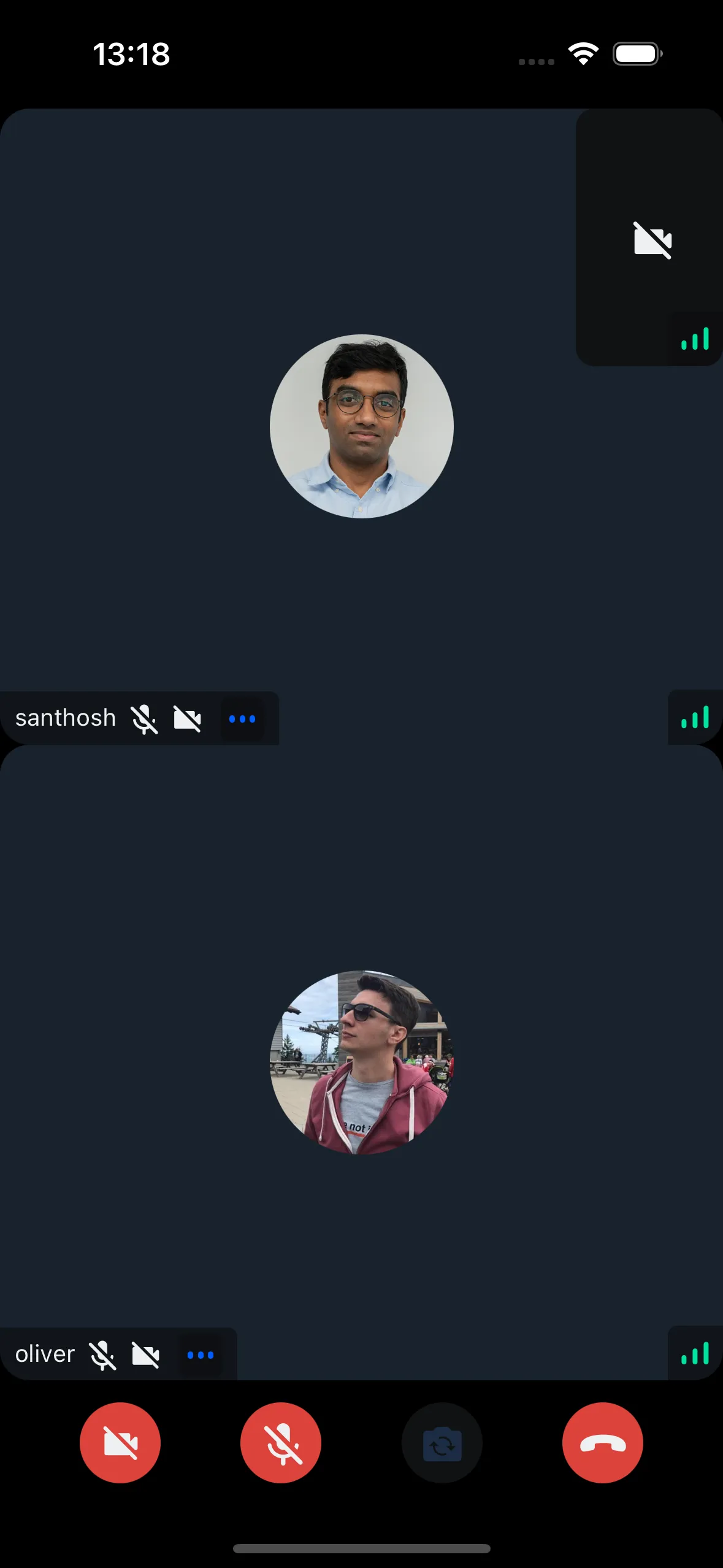 Preview of Video Call UI