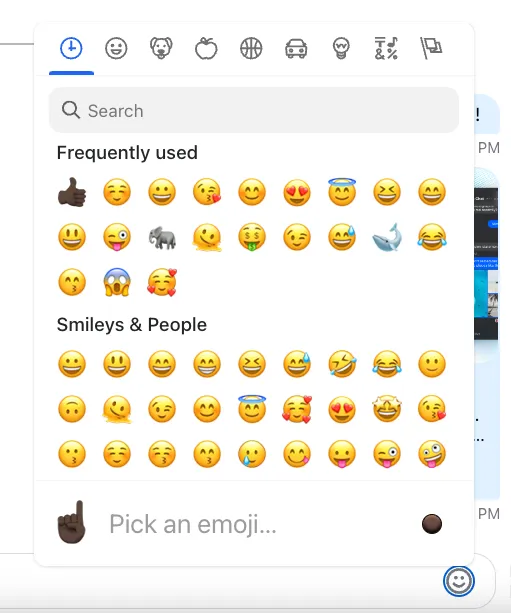 Default Emoji Picker